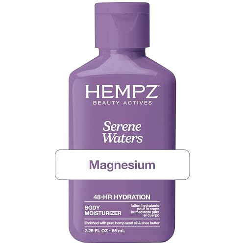 Hempz Mini Magnesium Body Lotion for Sleep & Relaxation, Hydrating Lotion with Arnica, & Shea Butter, Calming Nighttime Moisturizer for Muscle Relief Beauty & Personal Care Hempz