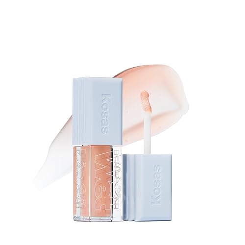 Kosas Wet Lip Oil Gloss - Hydrating Lip Plumping Treatment with Hyaluronic Acid & Peptides, Non-Sticky Finish (Jellyfish) Beauty & Personal Care Kosas