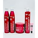 Firenze Professional Curl Control Shampoo 10.1 oz, Conditioner 10.1 oz, Leave-in Cream 10.1 & Mask Treatment13.5 oz- m- Free Starry Lip Plumping Gloss Beauty & Personal Care Firenze Professional
