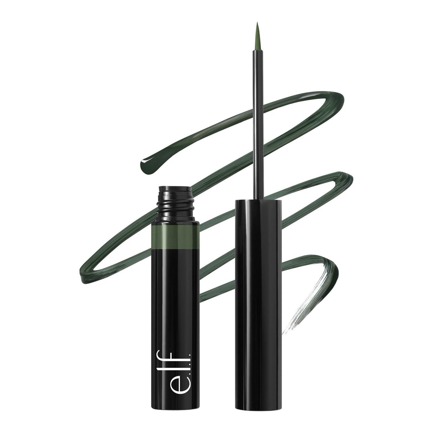 e.l.f. H2O Proof Inkwell Eyeliner Pen, High-pigment, Waterproof Liquid Eyeliner, Delivers A Matte Finish, Vegan , Dark Envy Beauty & Personal Care e.l.f.
