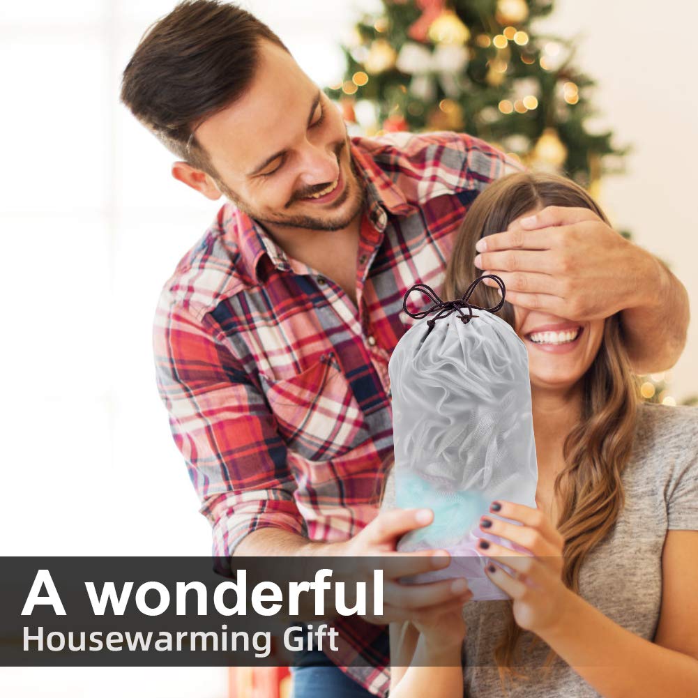 Novosun Loofah Bath Sponge Luffa Loofa Body Scrubber Soft Mesh Pouf Wash Puff Shower Puff Shower Ball Exfoliating Shower Sponge Pack of 4 (60g/pcs) Beauty & Personal Care novosun
