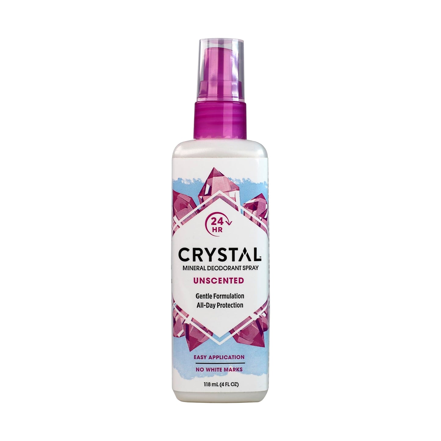 CRYSTAL Mineral Deodorant Spray- Unscented Body Deodorant With 24-Hour Odor Protection, Aluminium Chloride & Paraben Free, 4 FL OZ, Pack of 6 Beauty and Personal Care Crystal Essence