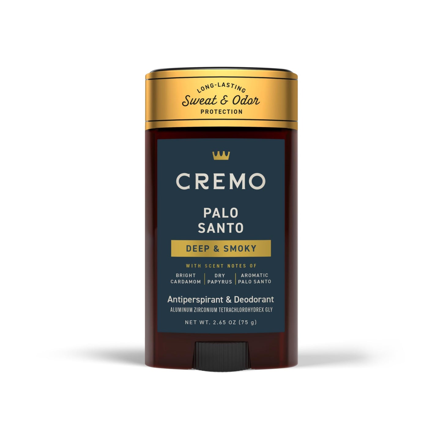 Cremo Palo Santo Antiperspirant & Deodorant for Men, 48-hour Sweat and Odor Protection, 2.65oz Beauty and Personal Care Cremo