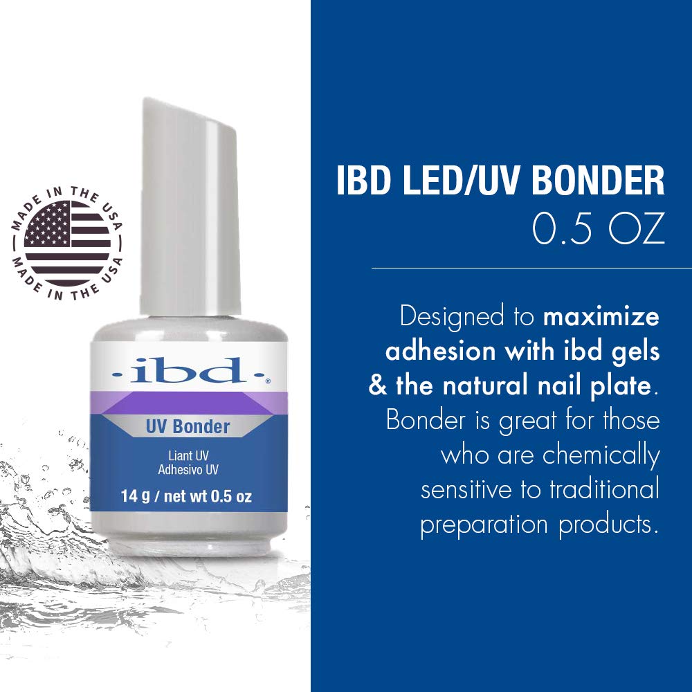 IBD UV Bonder for Excellent Adhesion, Great for Nail Gels and Acrylic Nails 0.5 oz Beauty & Personal Care IBD