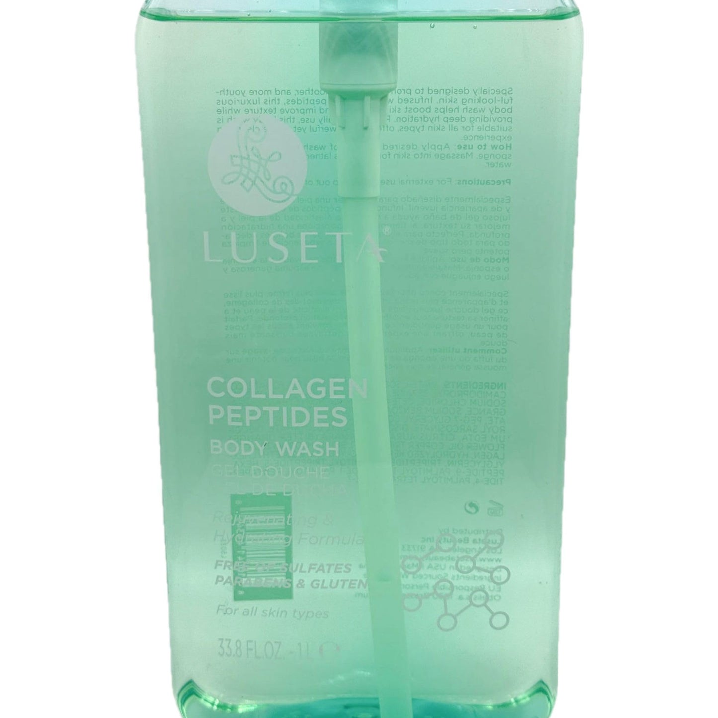 Luseta Collagen Peptides Body Wash, Rejuvenating Hydrating Formula 33.8 FL. OZ Beauty & Personal Care L LUSETA