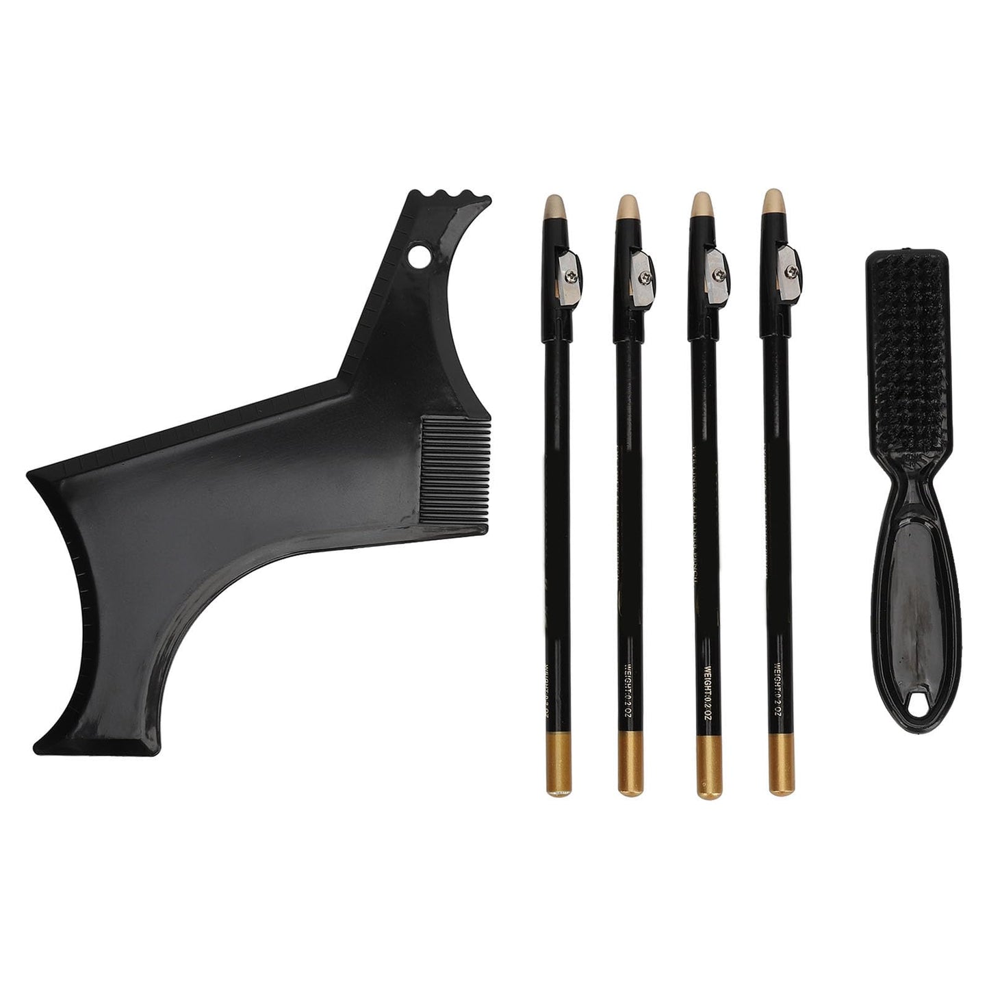 Beard Shaper, Professional Beard Shaping Tools with 4pcs Barber Pencil, Beard Template and Beard Brush, Beard Shape up Tool for Line Up & Edging Beauty and Personal Care Fockety