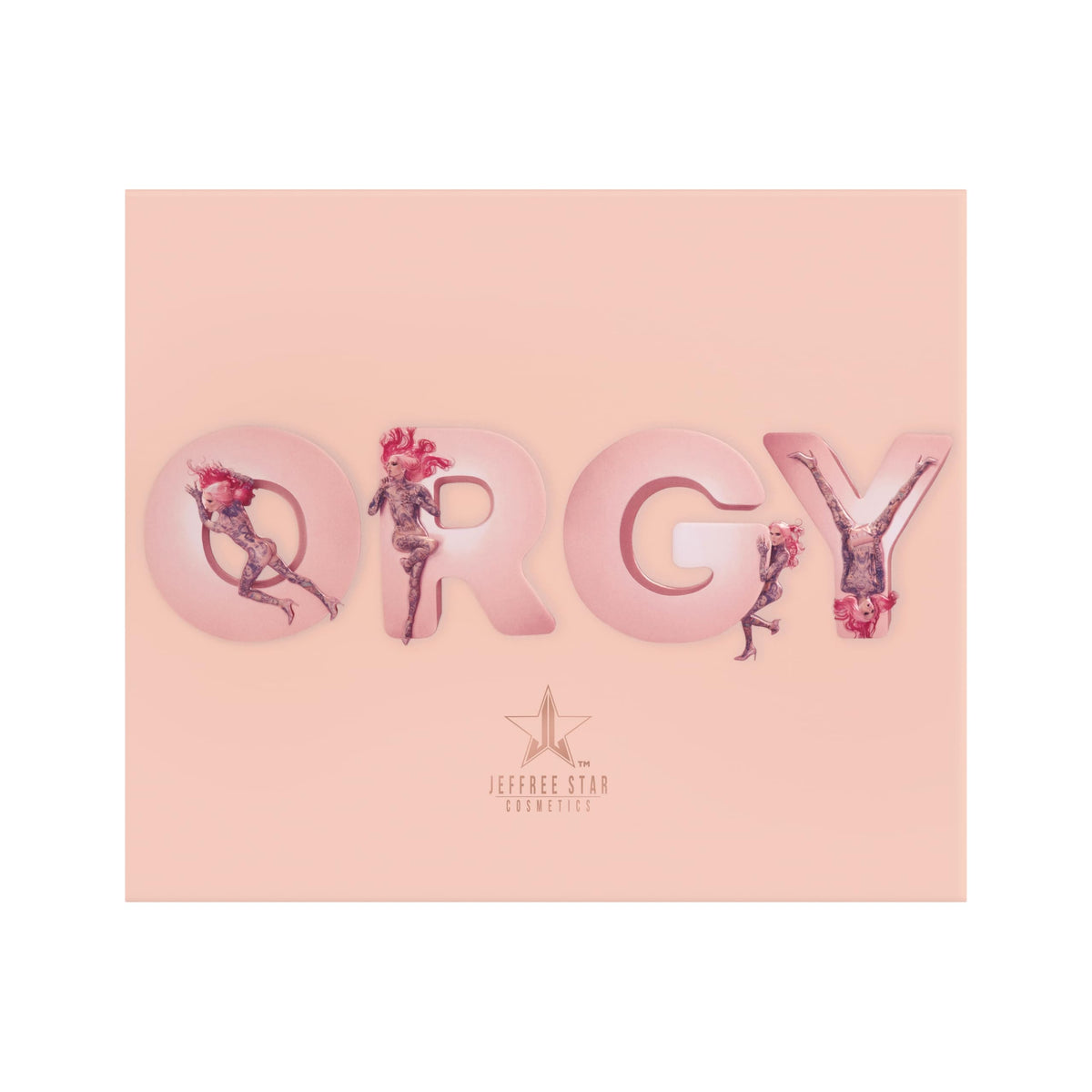Jeffree Star Cosmetics Orgy Artistry Palette, 30 Highly-Pigmented Matte Nude Eyeshadows, Creamy Blendable Formula, Universal Skin Tones