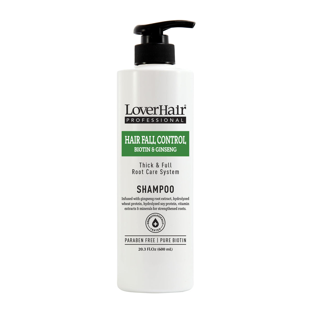 LoverHair Professional Hair Fall Control Shampoo 20.3 fl oz (600ml)
