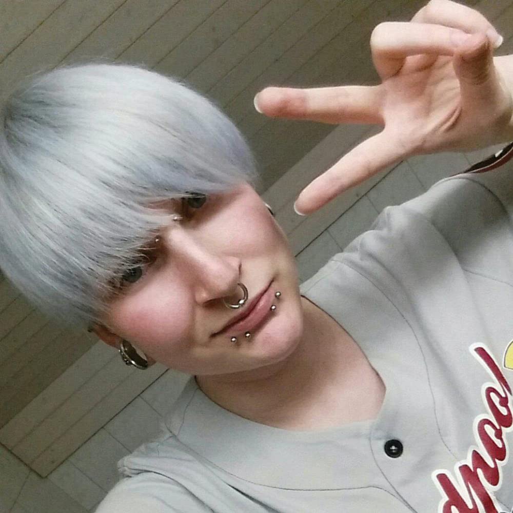 MANIC PANIC Classic Blue Steel Semi Permanent Hair Color - Cool Silver Hair Dye for Women & Men That Lasts 4-6 Weeks - Vegan, Ammonia & Cruelty-Free Beauty & Personal Care MANIC PANIC