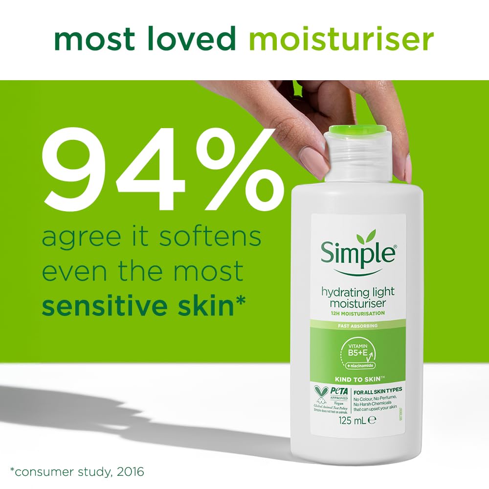 Simple Kind To Skin Hydrating Light Moisturiser 125 ml by Simple Beauty & Personal Care Simple