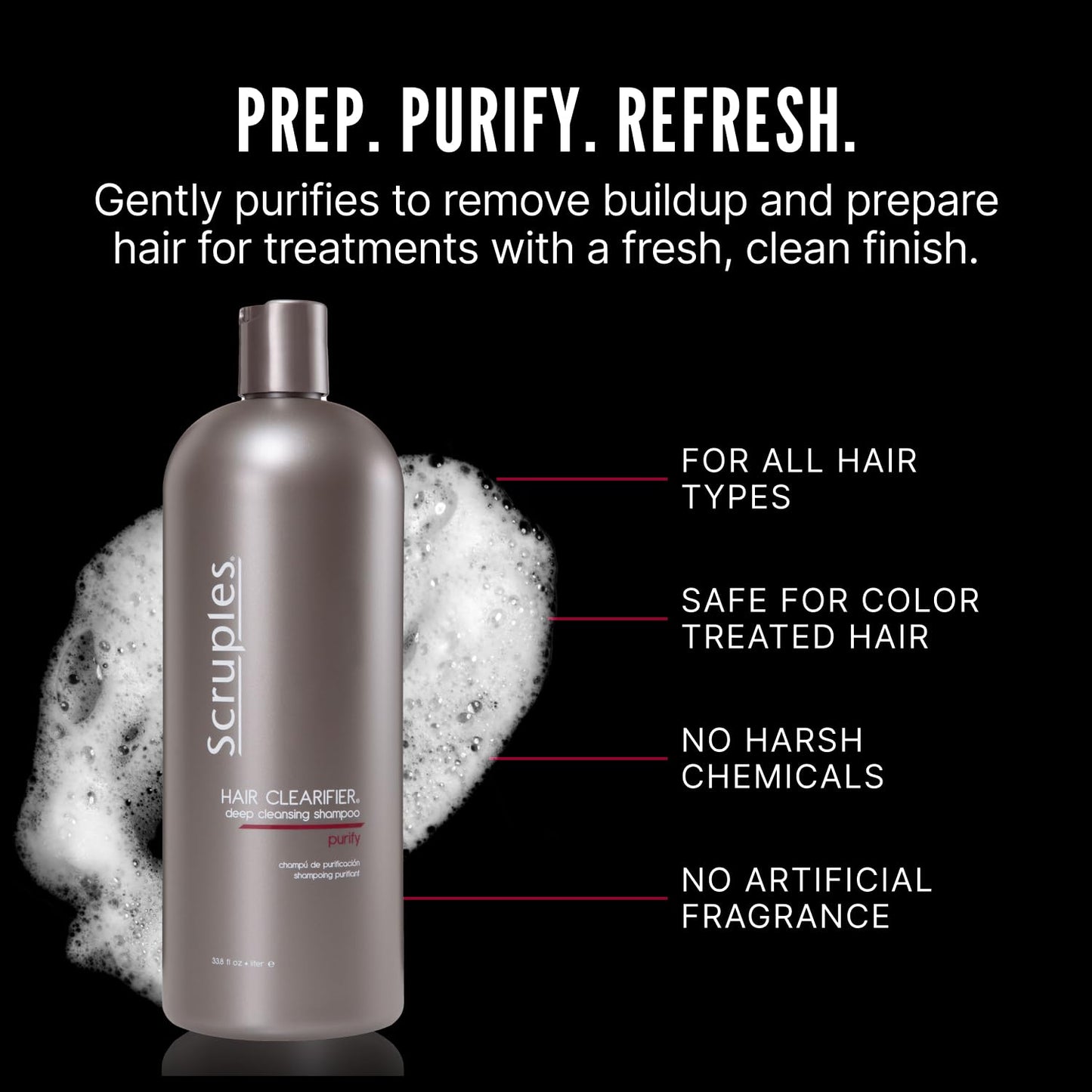Scruples Hair Clearifier Shampoo - Professional Grade Deep Cleansing Shampoo - Clarifying Agents Remove Metals, Minerals and Chlorine - Detox Beauty & Personal Care Scruples