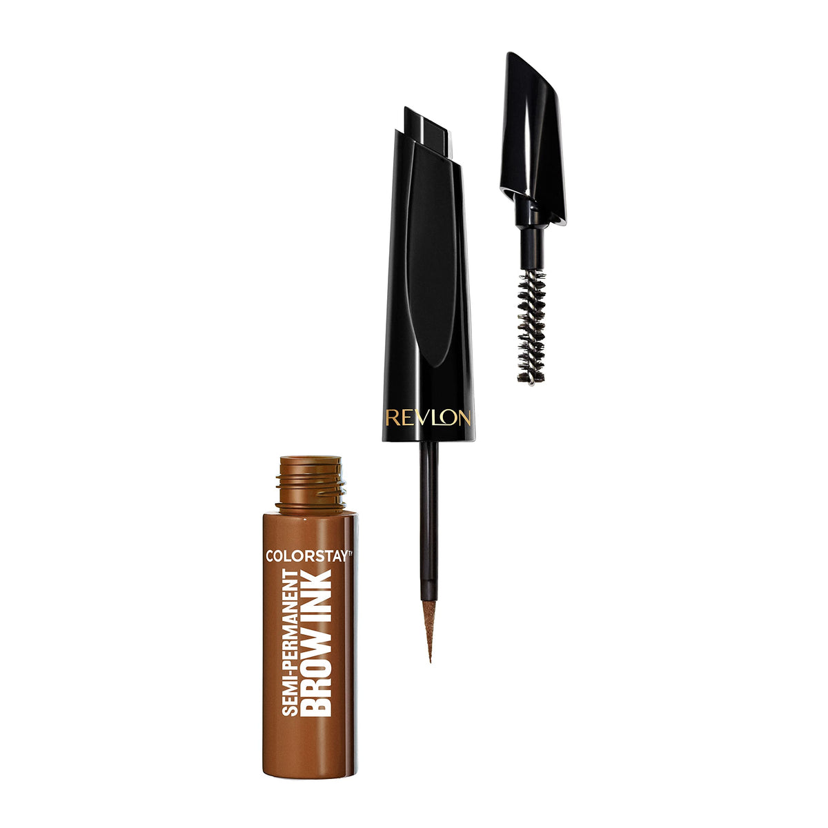 Revlon ColorStay 5-in-1 Semi-Permanent Brow Ink with Spoolie Brush, Waterproof, Transfer-Proof, Eyebrow Makeup, Easy to Remove, 351 Warm Brown Ink Beauty & Personal Care REVLON