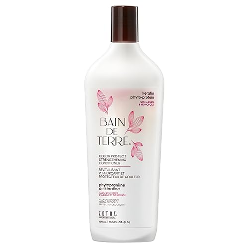 Bain de Terre Keratin Phyto-Protein Color Protect Strengthening Conditioner, Color-Safe Strengthening for Weak & Damaged Hair, Sulfate-Free Beauty & Personal Care Bain de Terre