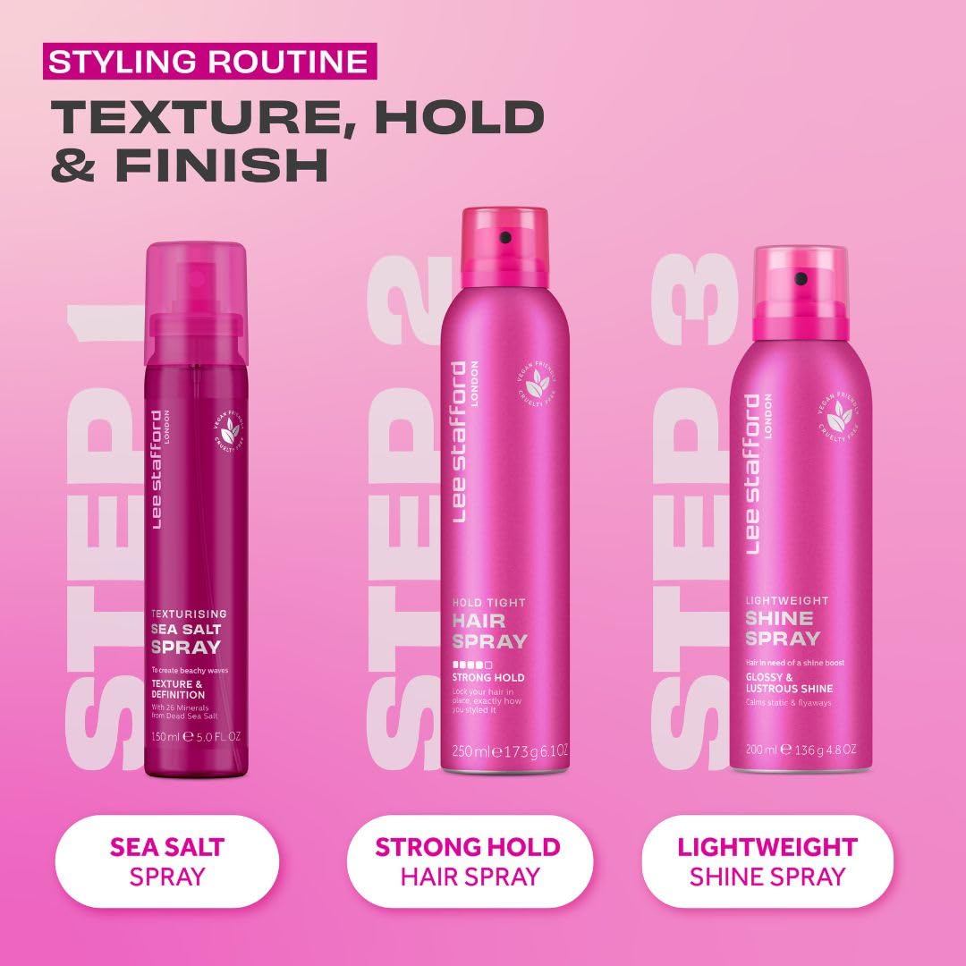 Lee Stafford Sea Salt Hair Texturizing Spray | Styling - for Natural Tousled Surf Beach Waves, Adds Shine, Texture, & Definition, Quick Styling, Best Beauty & Personal Care Lee Stafford