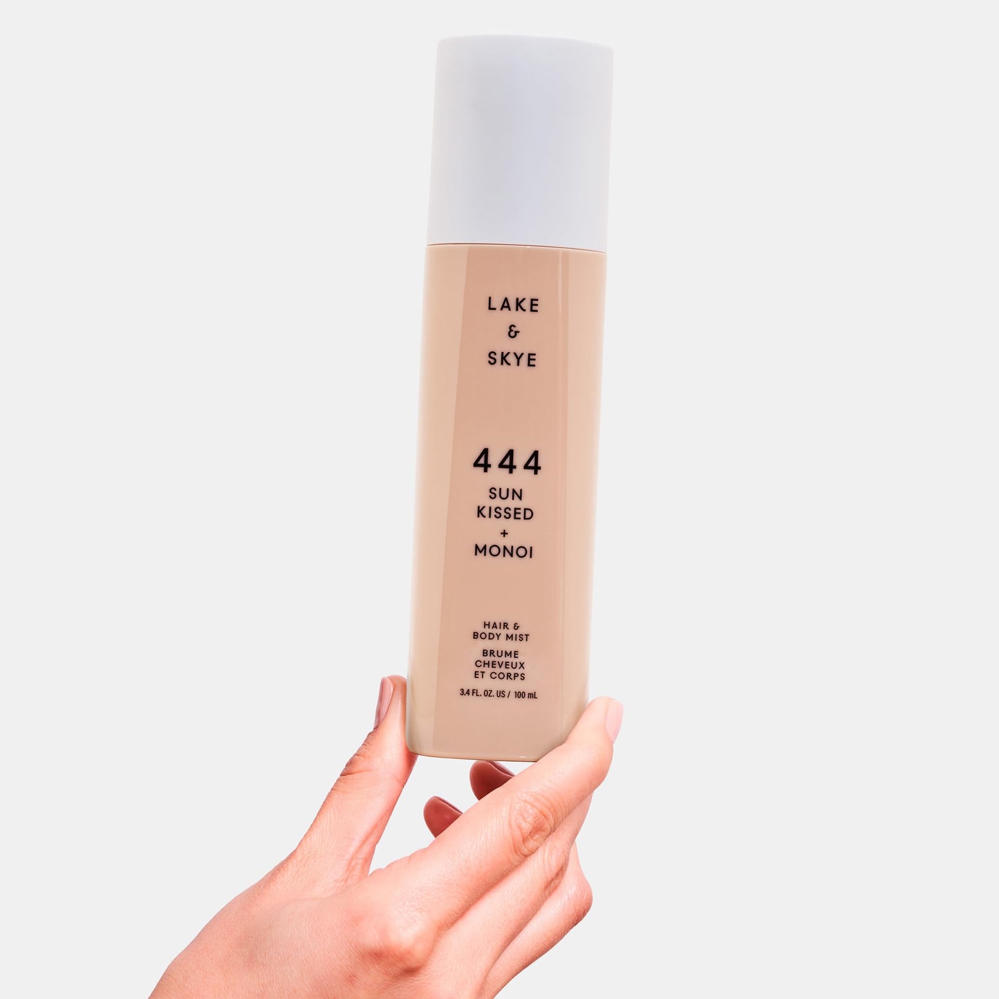 Lake & Skye 444 Sunkissed + Monoi Hair & Body Mist 3.4 FL OZ (100 mL), Bergamot, Pineapple, Jasmine, Musk, Sandalwood, Hydrating Beauty & Personal Care Lake & Skye