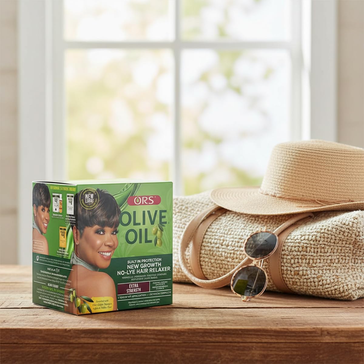 ORS Olive Oil Build-In Protection New Growth No-Lye Hair Relaxer - Extra Strength (Pack of 2)
