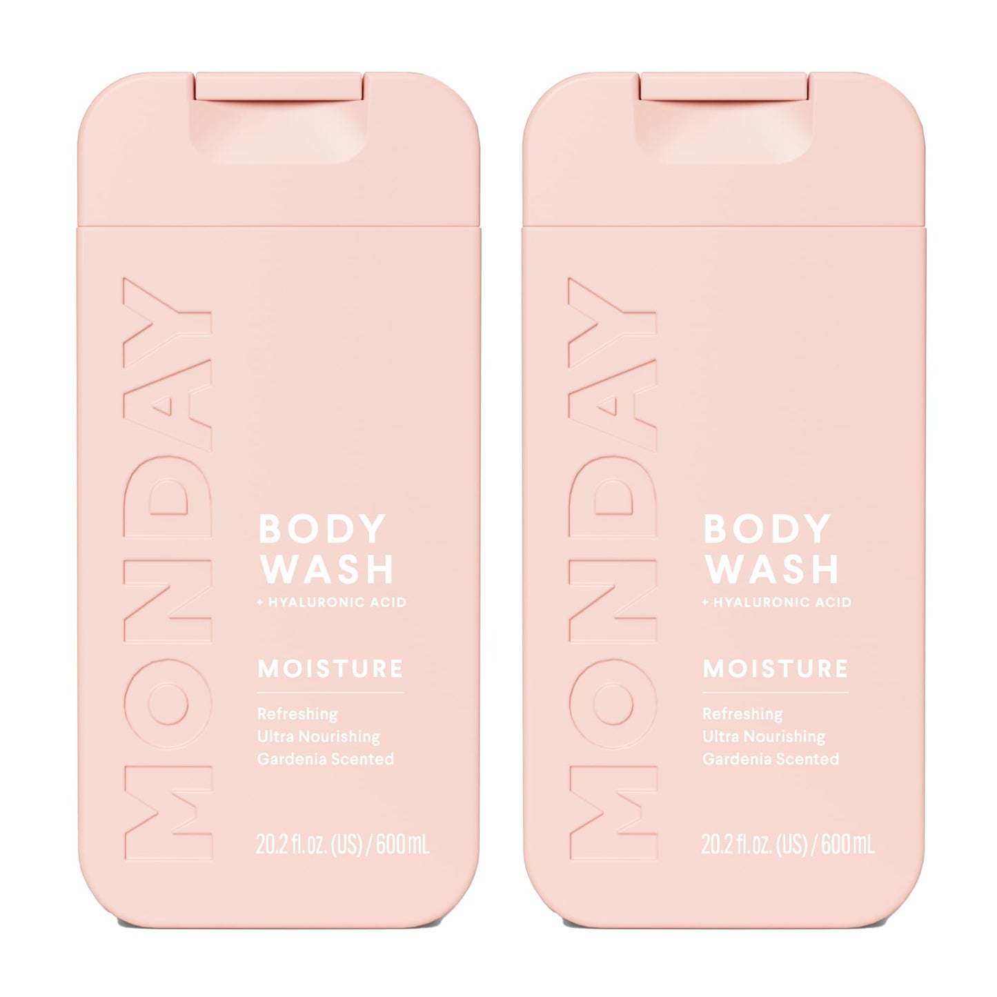 MONDAY HAIRCARE MOISTURE Body Wash with Hyaluronic Acid, Shea Butter, Coconut Oil & Grapefruit Extract for Normal to Dry Skin 600 mL (Dual Pack) Beauty & Personal Care MONDAY HAIRCARE
