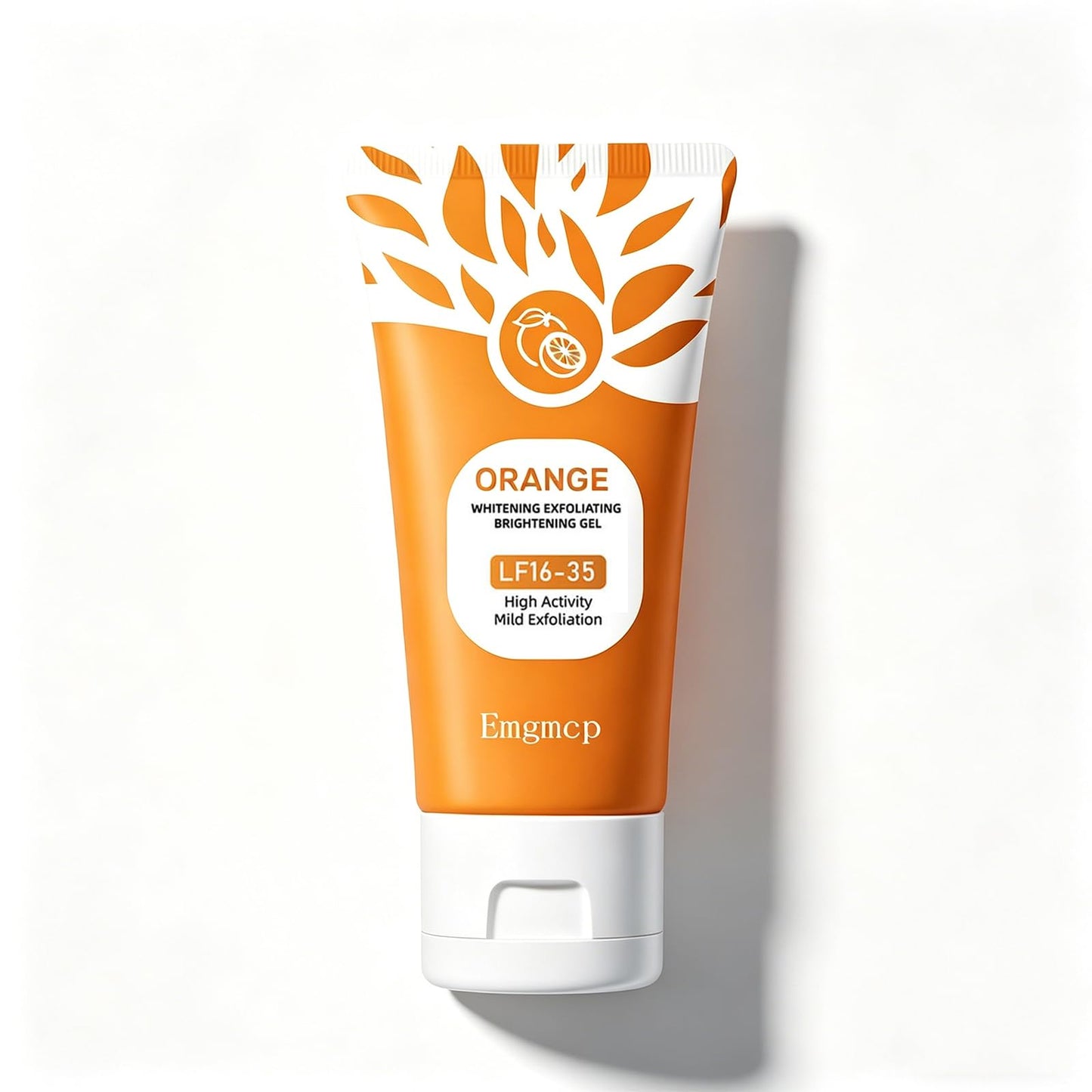 Orange Exfoliating Gel for Face & Body | Deep Pore Cleansing to Remove Blackheads, Moisturizing Scrub with Enzymes for Smooth & Radiant Skin, Gentle Beauty & Personal Care Emgmcp