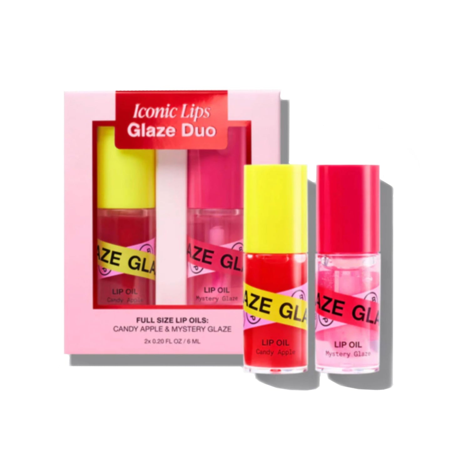INNBEAUTY Project Iconic Lips Glaze Duo, Hydrating Vegan Lip Oil Gloss Hybrid, x2 0.2 OZ Beauty & Personal Care Innbeauty Project