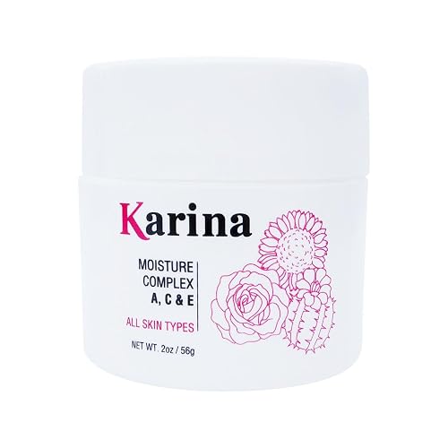 Karina Moisture Complex A, C & E Face Moisturizer - Hydrating Vitamin C Face Cream for All Skin Types | Nourishing Facial Moisturizer with Vitamins A Beauty & Personal Care Karina Skin Care