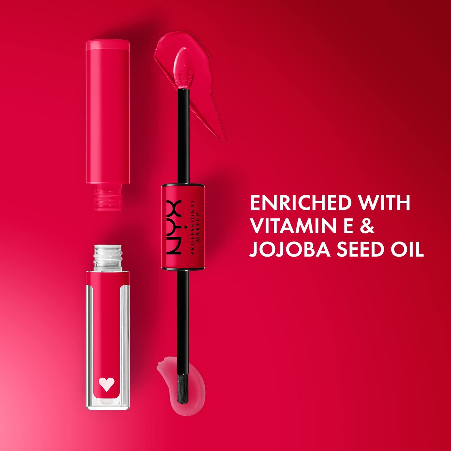 NYX PROFESSIONAL MAKEUP Shine Loud, Long-Lasting Liquid Lipstick with Clear Lip Gloss - On A Mission (Blue Red) Beauty & Personal Care NYX PROFESSIONAL MAKEUP