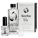 Seche Vite Professional Refill Kit, High-Gloss Clear Top Coat for Natural Nails, Artificial Gels Fiberglass Acrylic Extensions, Quick-Dry Long-Lasting Beauty & Personal Care Seche
