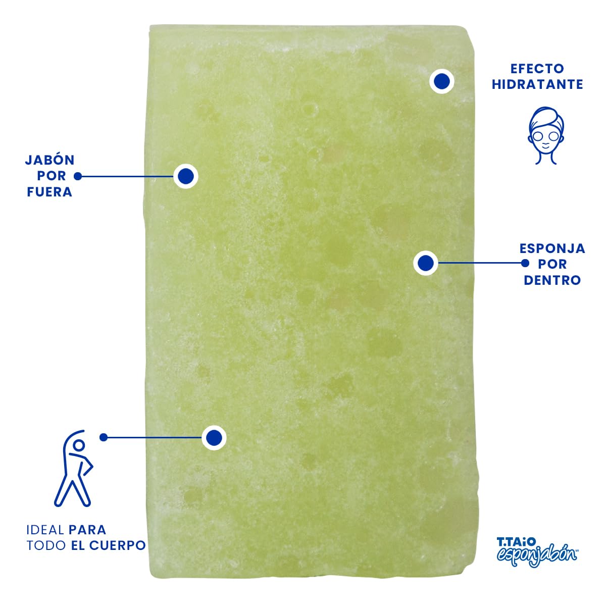 SOAP SPONGE CUCUMBER 10 PACK Beauty and Personal Care T.TAIO ESPONJABON