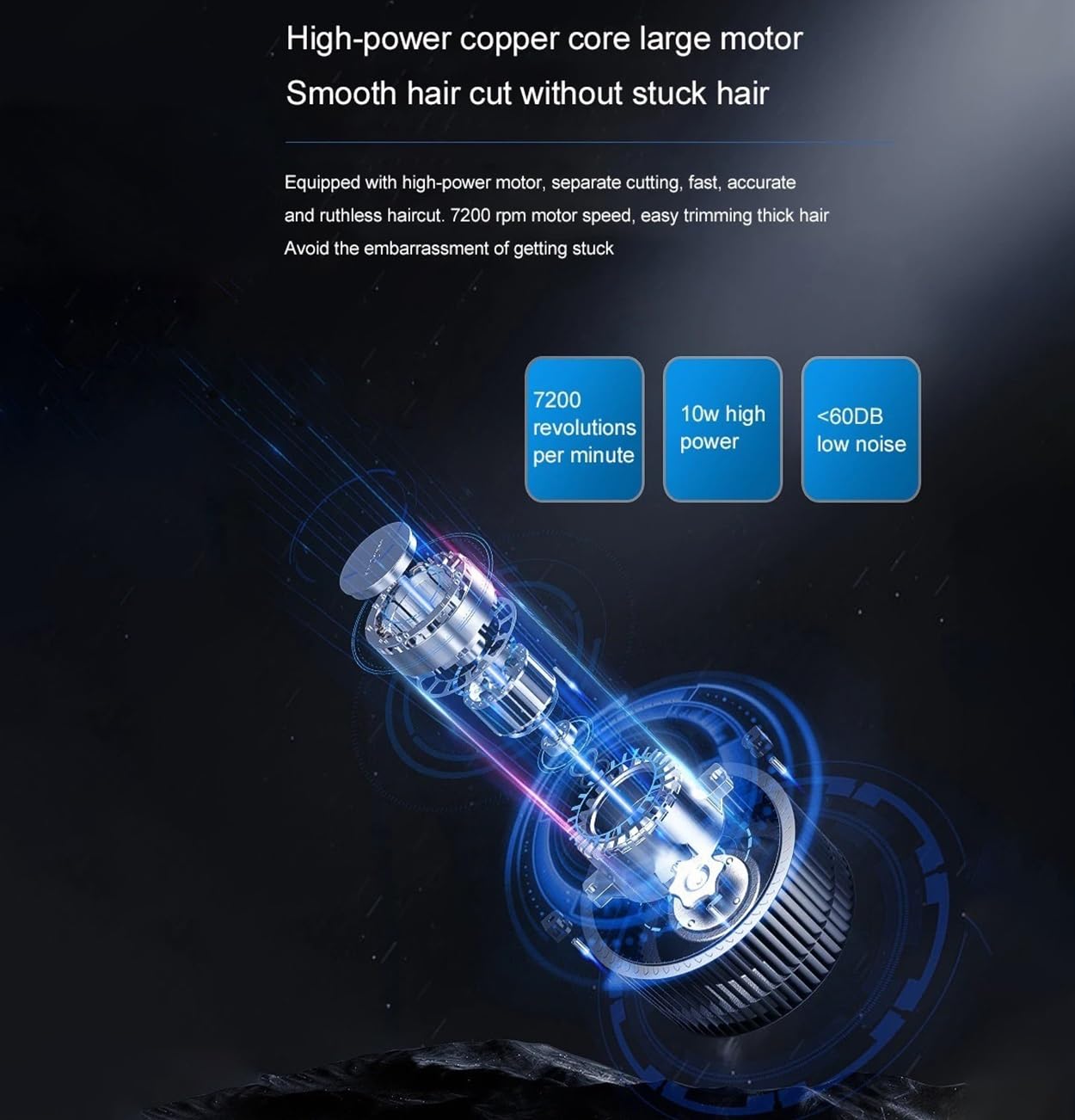 QDKVTNDJZ Hair Clippers for Men, Smart Display 3000mah Powerful Battery Cutting Machine 4 Speed Adjustment Barber Shaving Trimmers Beauty and Personal Care QDKVTNDJZ