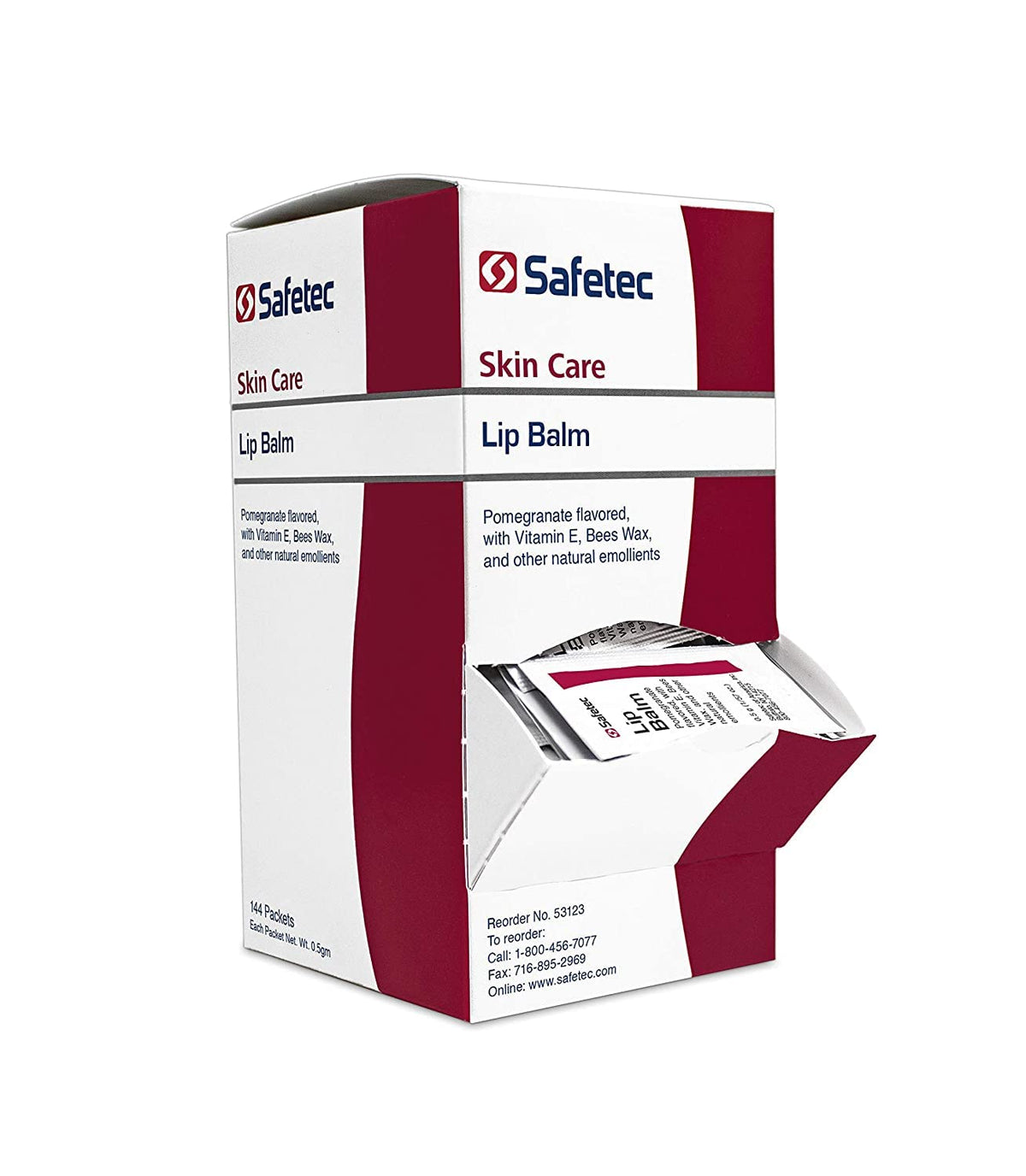 Safetec Lip Balm Pomegranate Flavored, One color, 144 Count Beauty & Personal Care Safetec