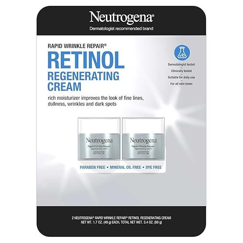 Neutrogena Rapid Wrinkle Repair Retinol Face Moisturizer, Daily Anti-Aging Cream with & Hyaluronic Acid to Fight Fine Lines, Wrinkles, Dark Spots, 1.7 Beauty & Personal Care Neutrogena