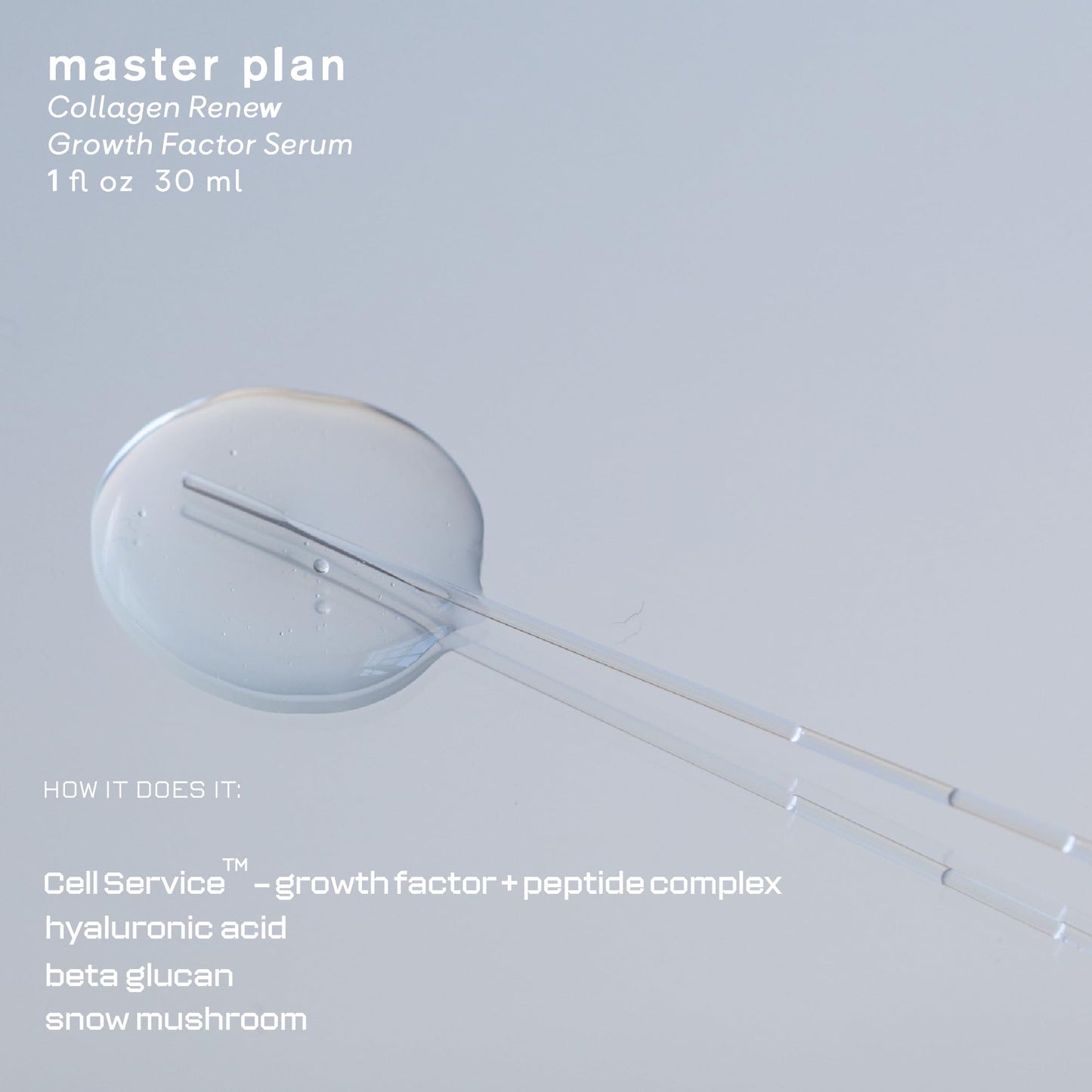 Master Plan, Collagen Renew Growth Factor Serum with Clinical Peptide, Hyaluronic Acid & Sea Kelp Bioferment - Targets Hyperpigmentation, Fine Lines Beauty & Personal Care epi.logic