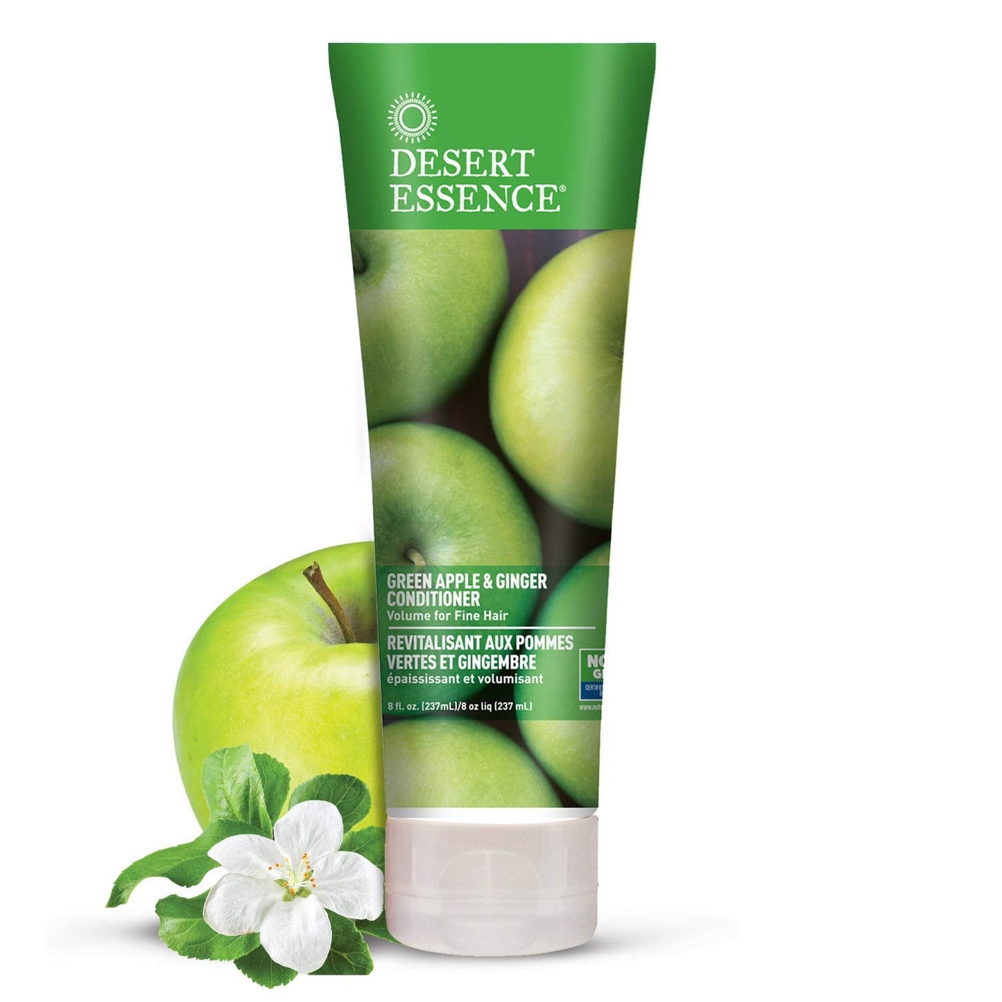 Desert Essence Green Apple & Ginger Shampoo & Conditioner Bundle - 8 Fl Ounce - Volume For Fine Hair - Natural - Deep Moisturizing - Antioxidants Beauty & Personal Care Desert Essence