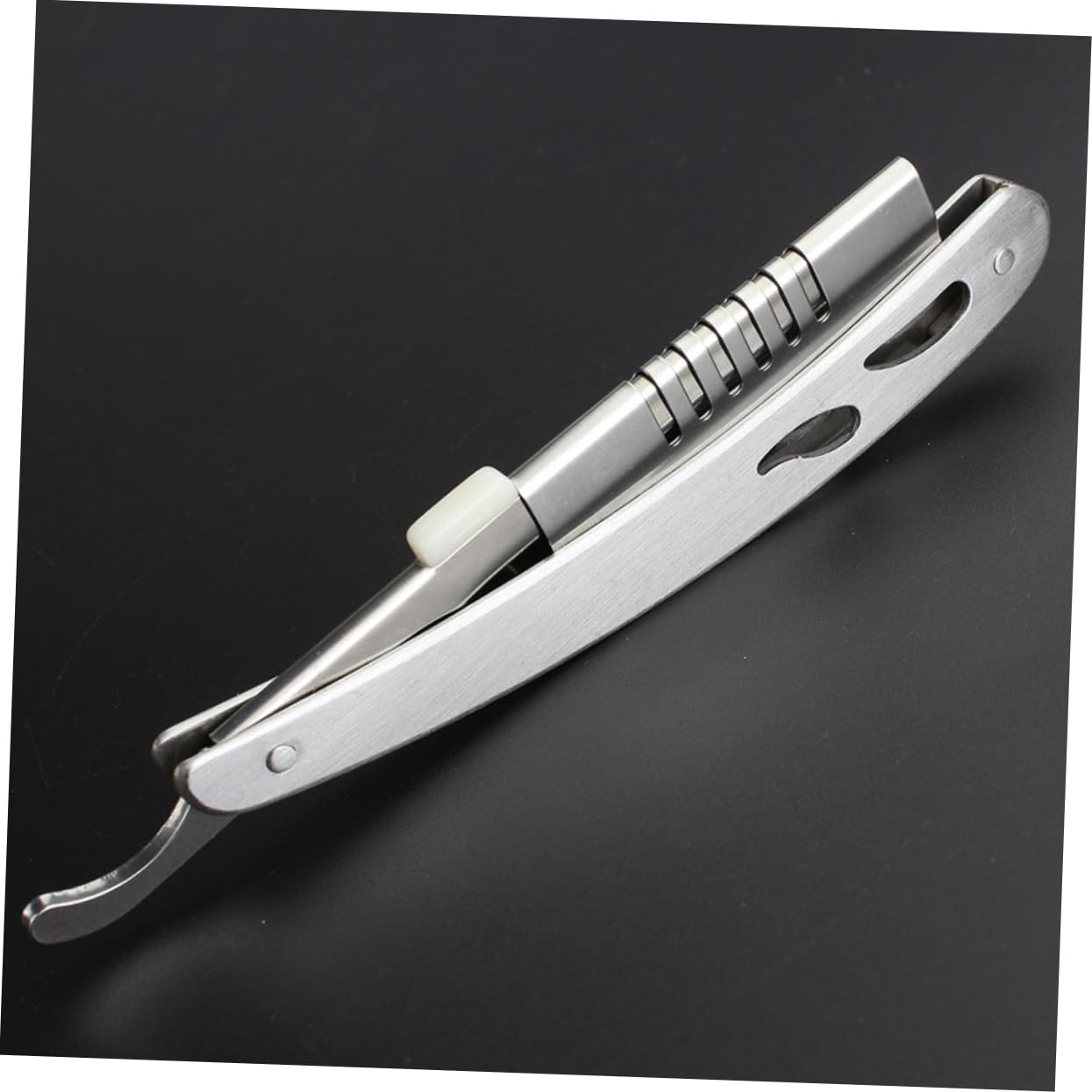 NIYANGLE Stainless Steel Manual Shaver Blade Holder for Men Barber Razor Blades Stand Sturdy Metal Shaving Supply Compatible Manual Razors Beauty and Personal Care NIYANGLE