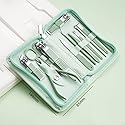 12-Piece Nail Care Kit, Mint Green Leather Travel Case,Manicure Set Personal Care, Nail Clipper Kit,Nail Tools with Luxurious Travel Case, Gifts Beauty & Personal Care HOLIKA