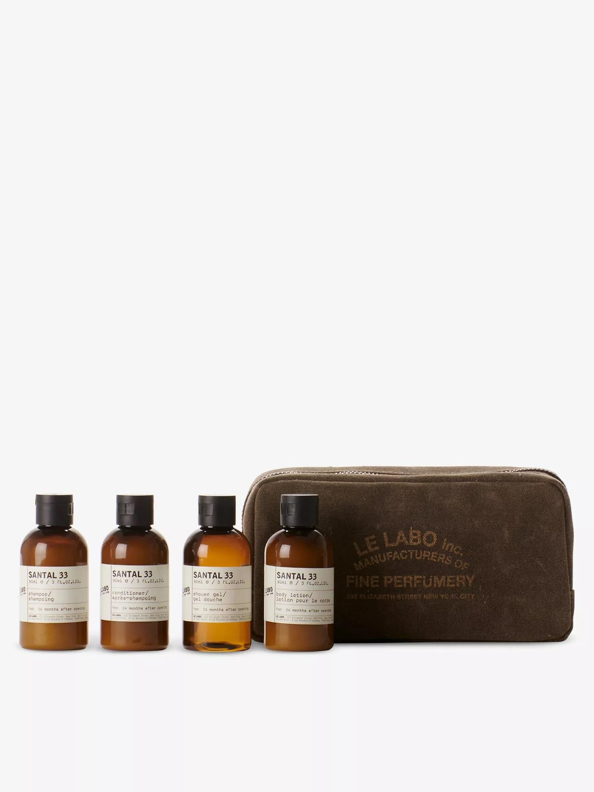 Le Labo Santal 33 Body & Hair Travel Set 4 x 90ml/3.0 fl oz Each Beauty and Personal Care Le Labo