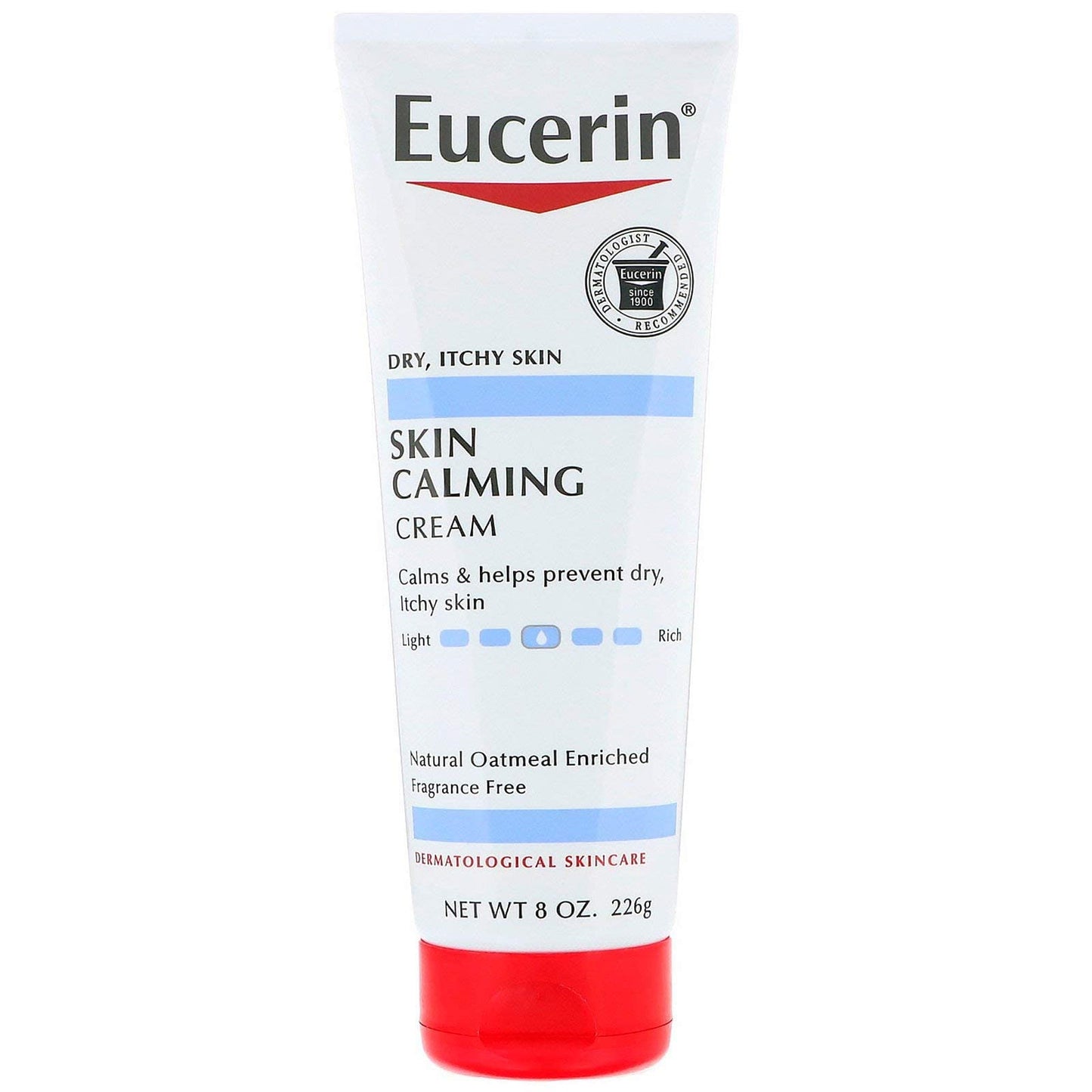 Eucerin Skin Calming, Fragrance-Free Creme 8 oz 8 Ounce (Pack of 1) Beauty & Personal Care Eucerin
