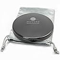 Mavoro Magnifying Compact Mirror | 1x/10x Magnification | 4" Small Pocket Purse Double Sided Travel Makeup Mirror | Folding Portable Hand Compact Beauty & Personal Care Mavoro