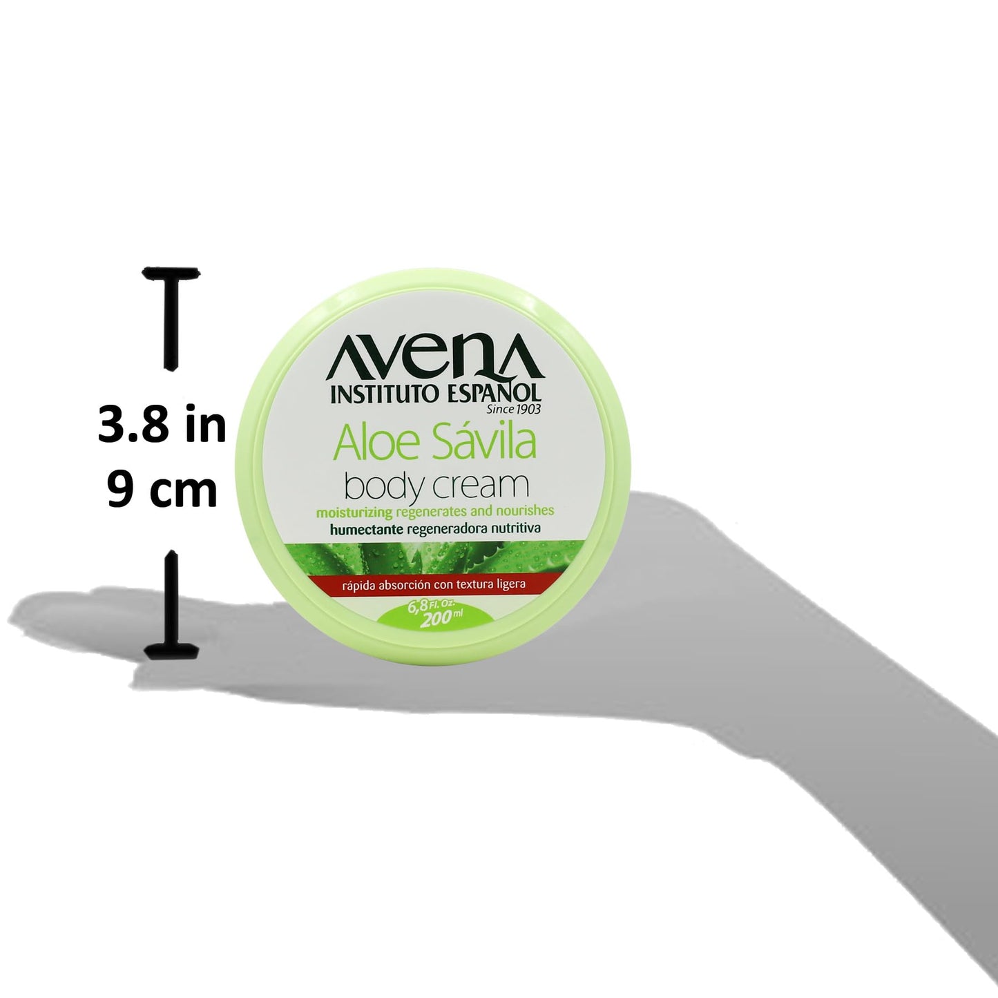 Avena Instituto Espanol Aloe Savila Body Cream, Moisturizing, Regenerates and Nourishes, 2-pack Of 6.7 FL Oz each, 2 Jars Beauty & Personal Care Avena Instituto Espanol