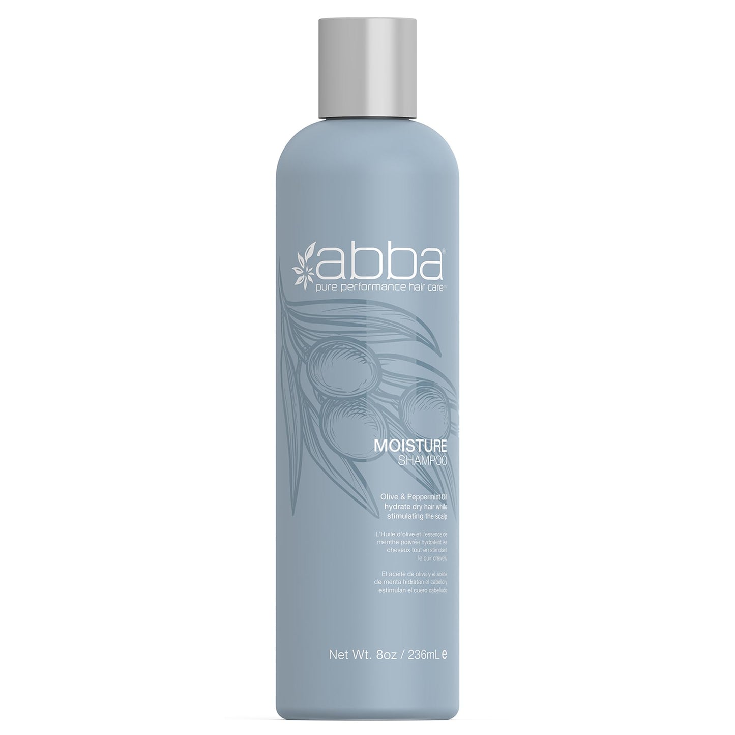 ABBA Moisture Shampoo, Olive & Peppermint Oil, 8 Fl Oz Beauty & Personal Care ABBA