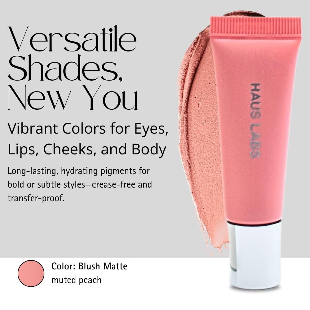 HAUS LABS BY LADY GAGA Hy-Power Eye, Cheek & Lip Pigment Paint Blush Matte Beauty & Personal Care Haus Laboratories
