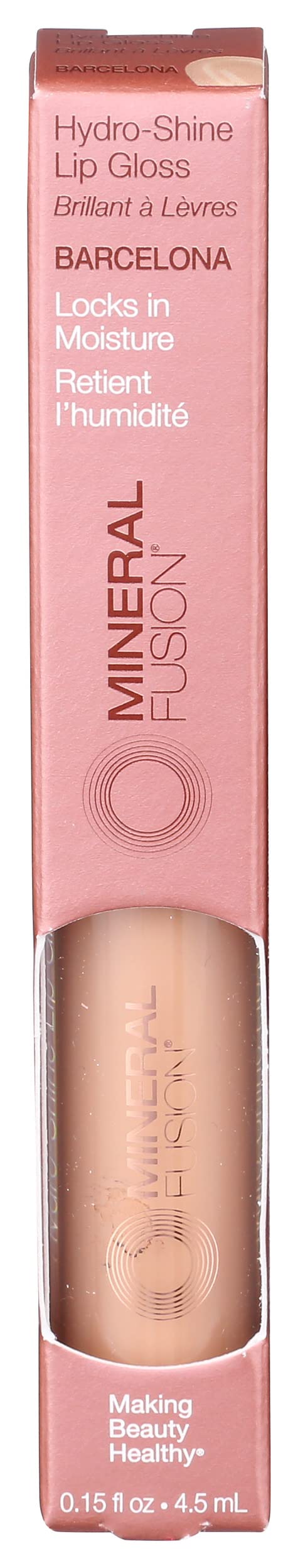 Mineral Fusion Hydro-Shine Lip Gloss, Barcelona, 0.15 Ounces Beauty & Personal Care Mineral Fusion