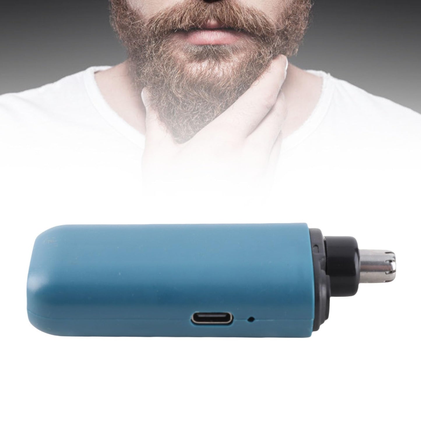Marhynchus Compact and Portable Nose Hair Trimmer, Electric Hair Clipper for Men with Round Flat Blade Head, 130mAh Rechargeable Nose Trimmer Beauty and Personal Care Marhynchus