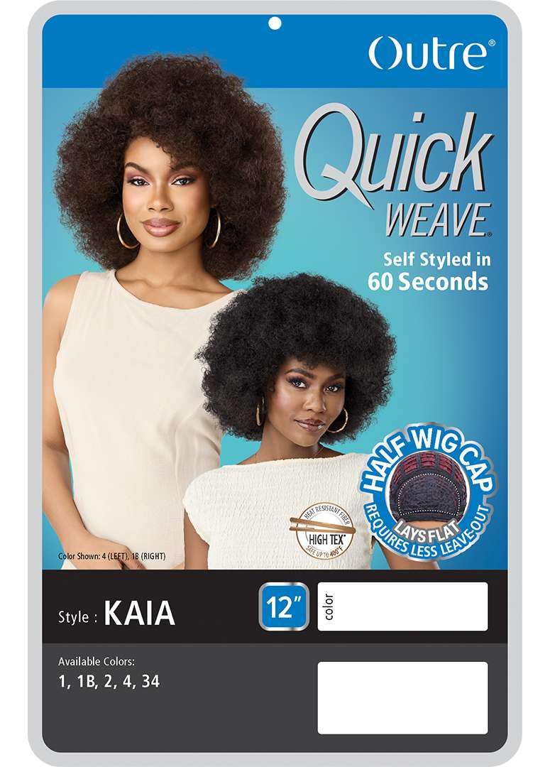 Outre Quick Weave Synthetic Half Wig - Kaia (BROWN GRAY 34)