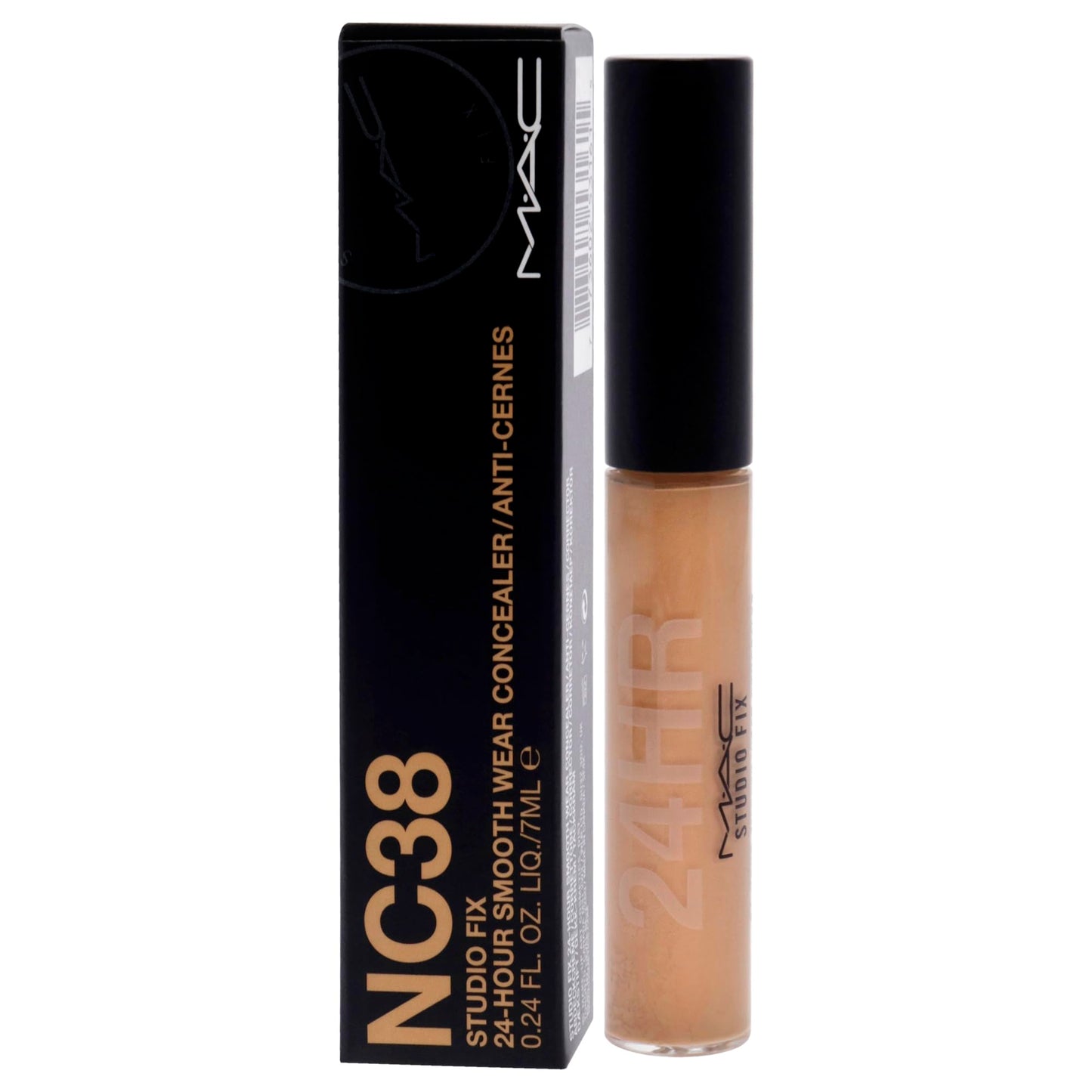 Studio Fix 24-Hour Smooth Wear Concealer - NC38 by MAC for Women - 0.24 oz Concealer Beauty & Personal Care MAC