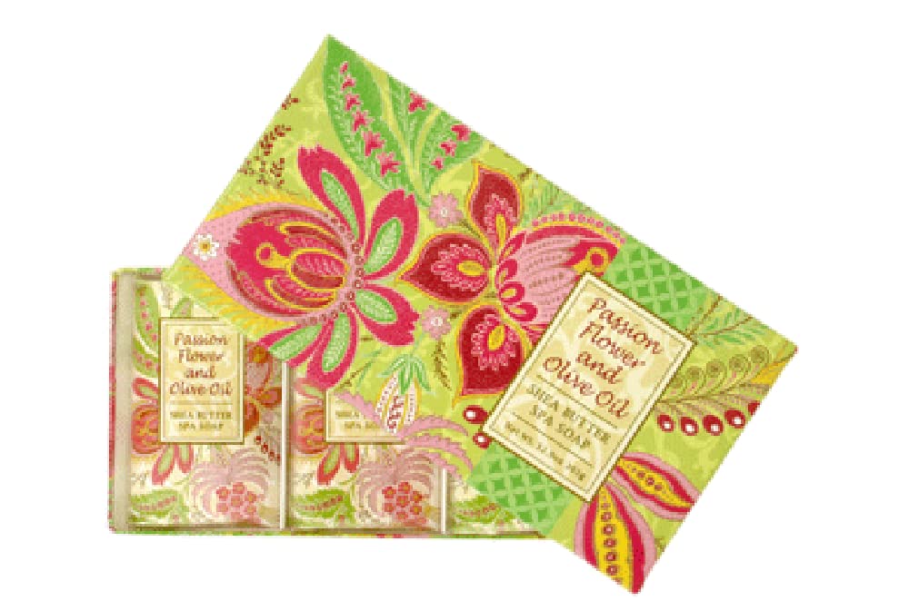 Greenwich Bay Trading Co. Shea Butter Spa Soap, 12.9 Ounce, Passion Flower and Olive Oil, 3 Pack Beauty & Personal Care Greenwich Bay Trading Company