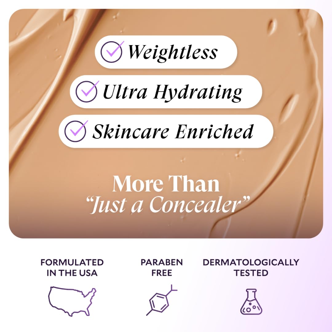 Fièra Luxury Concealer & Foundation with Anti-Aging Ingredients - Full Coverage for Dark Circles, Wrinkles, Fine Lines, and Spots, All-Day Wear Beauty and Personal Care FIÈRA