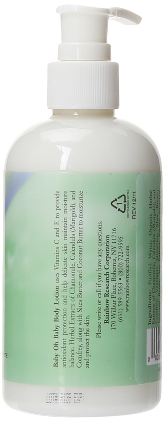 Rainbow Research Body Lotion Organic Herbal, 8 Fluid Ounce Beauty & Personal Care Rainbow Research
