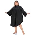 PERFEHAIR Professional Salon Client Hair Cutting Cape Gown, Barber Haircut Cape with Sleeves - Black Beauty & Personal Care PERFEHAIR