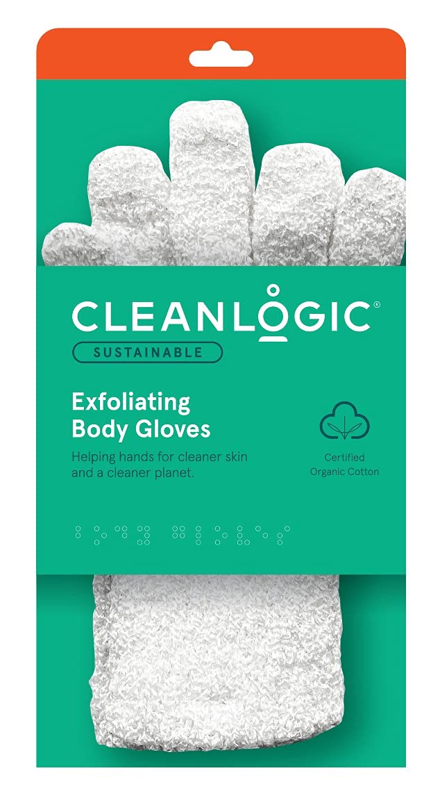 Cleanlogic - Bath Gloves Exfoliating - 2 CT Beauty and Personal Care Cleanlogic