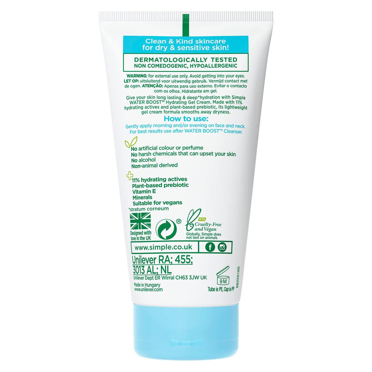Simple Water Boost Hydrating Gel Cream, Face Moisturizer, 1.7 oz Beauty & Personal Care Simple